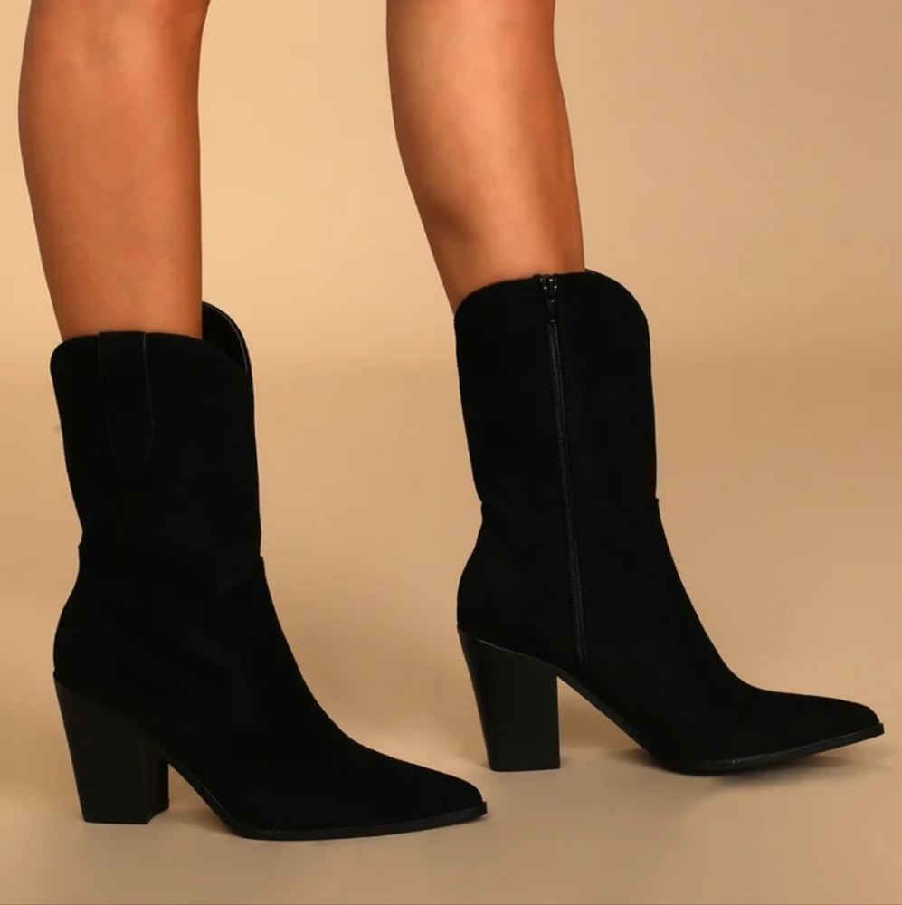 NEW! Lulu's Suede Mid Calf